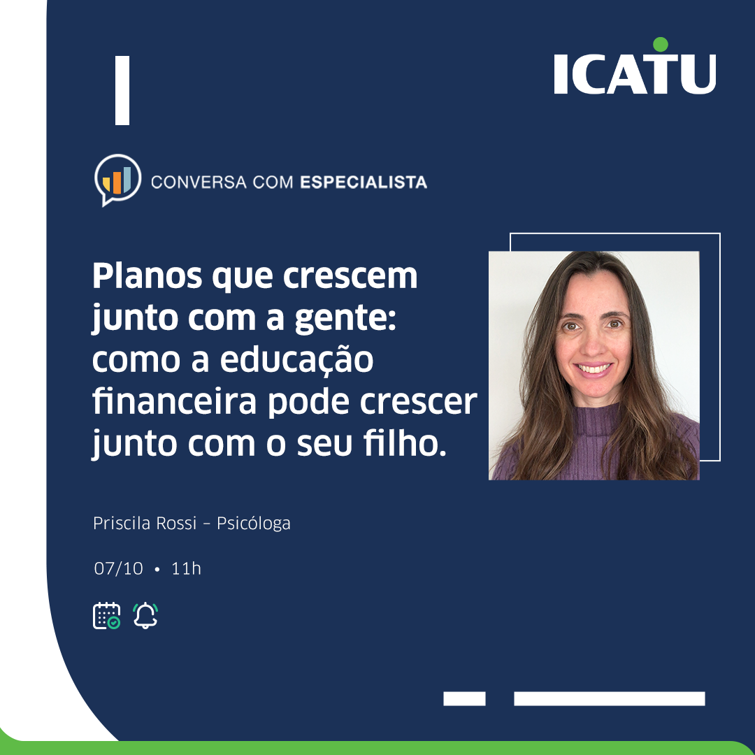 Dia das Crianças: Icatu realiza live sobre educação financeira na infância