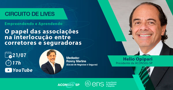 Presidente da Aconseg-SP é o convidado do Circuito de Lives da ENS 