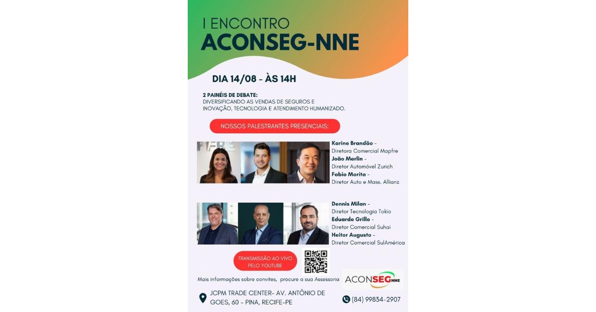 I Encontro da Aconseg-NNE será realizado em Recife