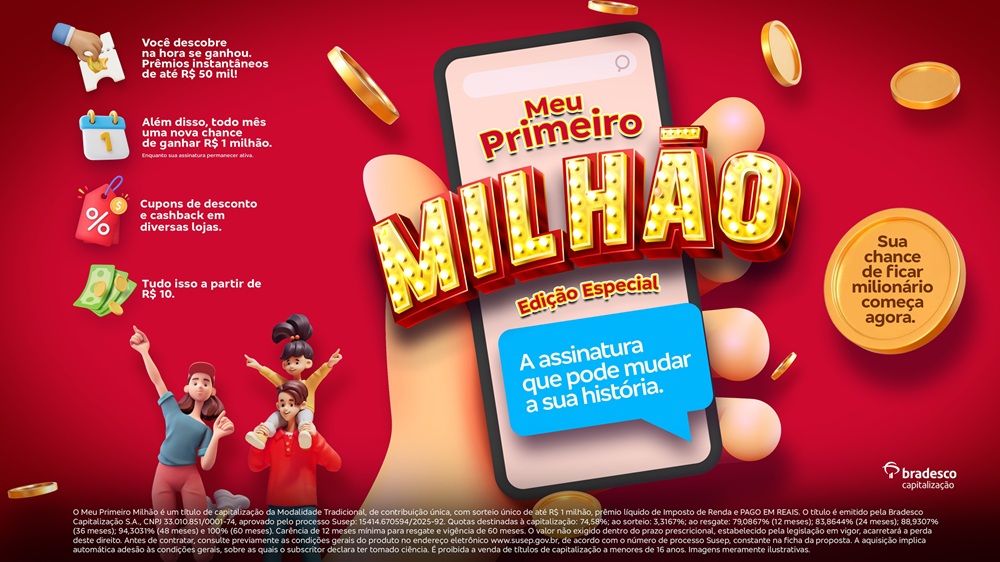 Bradesco Capitalização lança edição especial do “Meu Primeiro Milhão”