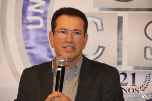 O Superintendente Sênior Regional SP da Bradesco Seguros, Luiz Carlos Gomes, foi o convidado do 3º TI da UCS | Foto: CQCS